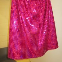 glitterrok fushia