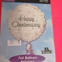 folie huwelijksverjaardag rond zonder helium