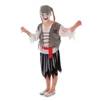 piraten meisje met bloed