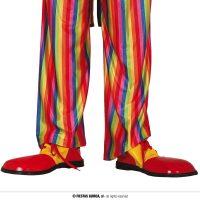 Clownsschoenen rood/geel luxe