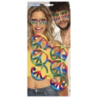 Partybrillen Hippie per stuk