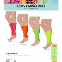Beenwarmers soft fluo geel