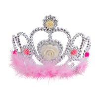 Kroon zilver met roosjes