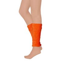Beenwarmers soft fluo oranje