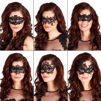 Oogmasker kant zwart ass.