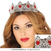 Tiara metaal zilver