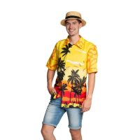 Hawaï shirt Paradise geel L/XL