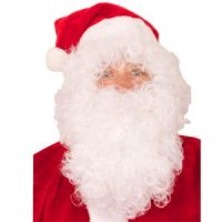 pruik en baard kerstman