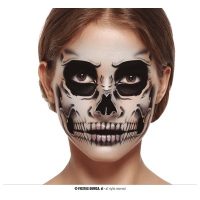 Gezicht tattoo skelet