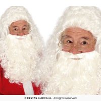 Kerstman baard en pruik Guirca