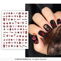 Stickers voor nagels bloed