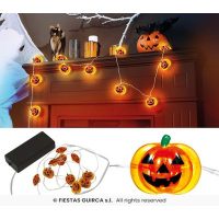 Led guirlande met 10 pompoentjes
