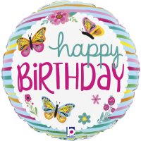 Happy Birthday Butterflies prijs zonder helium