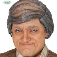 Pruik oude heer half kaal