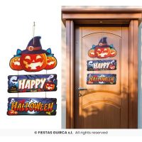 Deurversiering pompoen in hout