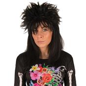 pruik punk kort ZWART