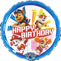 folie ballon happy birthday Paw patrol zonder helium