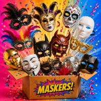 Maskers, brillen en juwelen