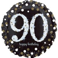 Gold glitter 90 jaar zonder helium