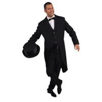 Slipjas Zwart — verkleedaccessoire voor Halloween bij Carnavalshop Berlaar