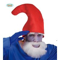 rode muts voor blauwe dwerg — verkleedaccessoire voor carnaval bij Carnavalshop Berlaar