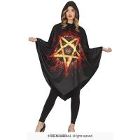 Poncho diabolic L — verkleedaccessoire voor Halloween bij Carnavalshop Berlaar