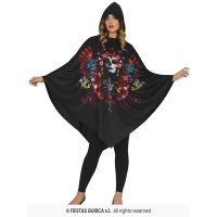 Poncho Catrina L — verkleedaccessoire voor Halloween bij Carnavalshop Berlaar