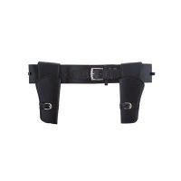 Dubbele cowboy holster met riem — verkleedaccessoire voor een western themafeest bij Carnavalshop Berlaar