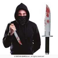 Machette met bloed — verkleedaccessoire voor Halloween bij Carnavalshop Berlaar