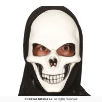 Masker geraamte met hoed — verkleedaccessoire voor Halloween bij Carnavalshop Berlaar