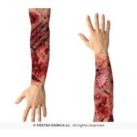 2 mouwen wond effect — verkleedaccessoire voor Halloween bij Carnavalshop Berlaar