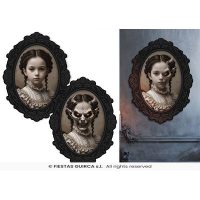 Kader ovaal 35x48 cm. — verkleedaccessoire voor Halloween bij Carnavalshop Berlaar
