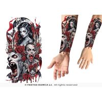 Tattoo vampier — verkleedaccessoire voor Halloween bij Carnavalshop Berlaar