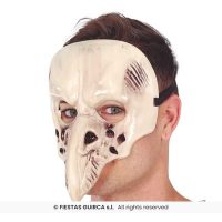 Masker doodskop raaf — verkleedaccessoire voor Halloween bij Carnavalshop Berlaar