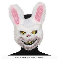 Masker horror konijn — verkleedaccessoire voor Halloween bij Carnavalshop Berlaar