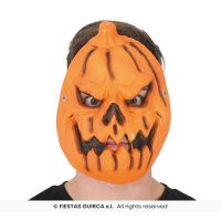 Masker pompoen foam — verkleedaccessoire voor Halloween bij Carnavalshop Berlaar
