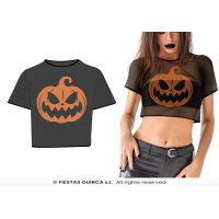 Topje met gaatjes en pompoen, 1 maat — verkleedaccessoire voor Halloween bij Carnavalshop Berlaar