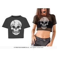 Topje met gaatjes en doodskop, 1 maat — verkleedaccessoire voor Halloween bij Carnavalshop Berlaar
