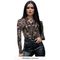 Tattoo effect bloes L(42/44) — verkleedaccessoire voor Halloween bij Carnavalshop Berlaar